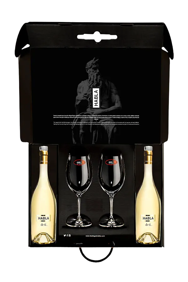 Estuche Habla de ti y copas Riedel
