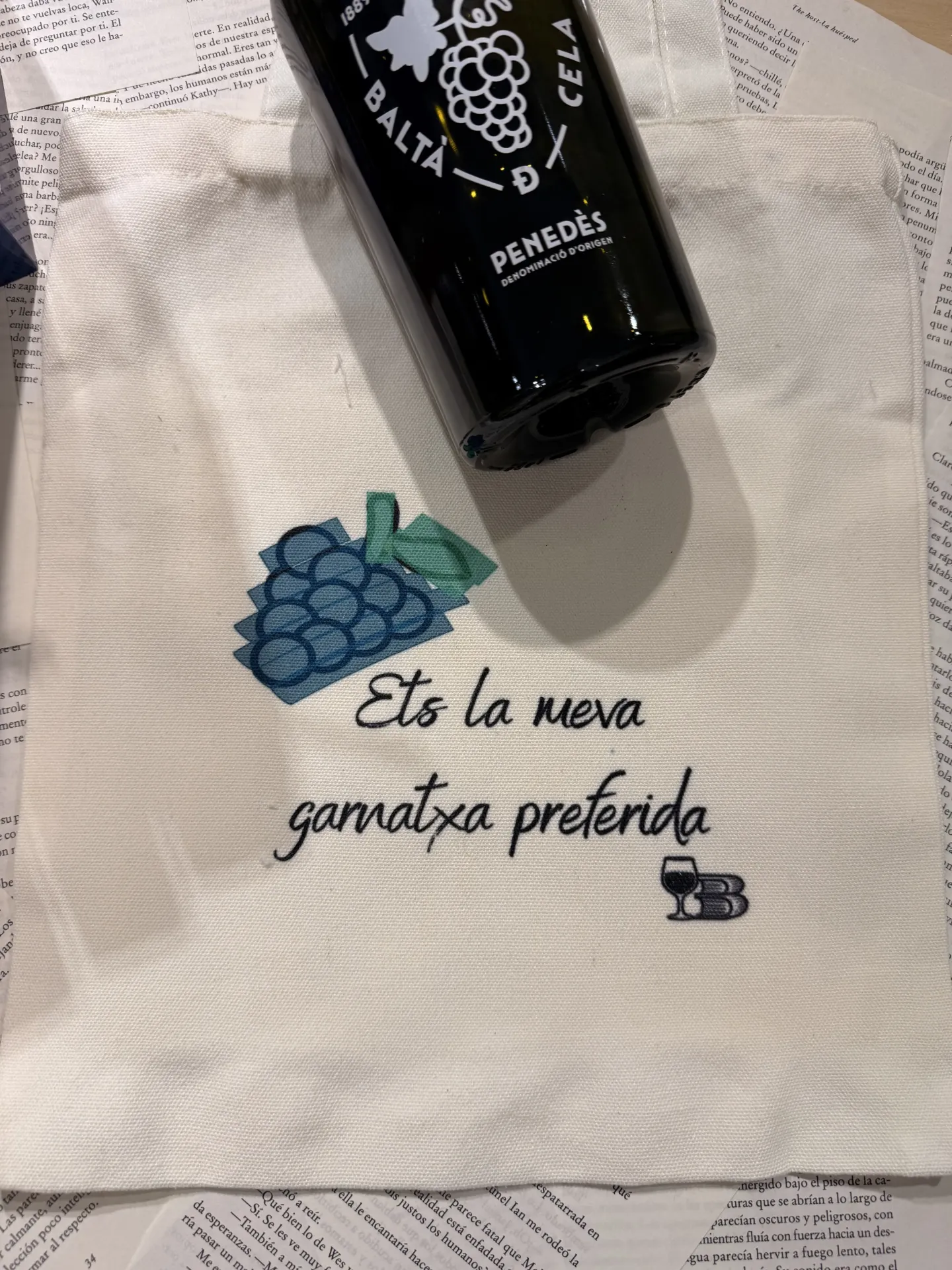 Tote Bag ilustrada "Ets la meva garnatxa preferida"