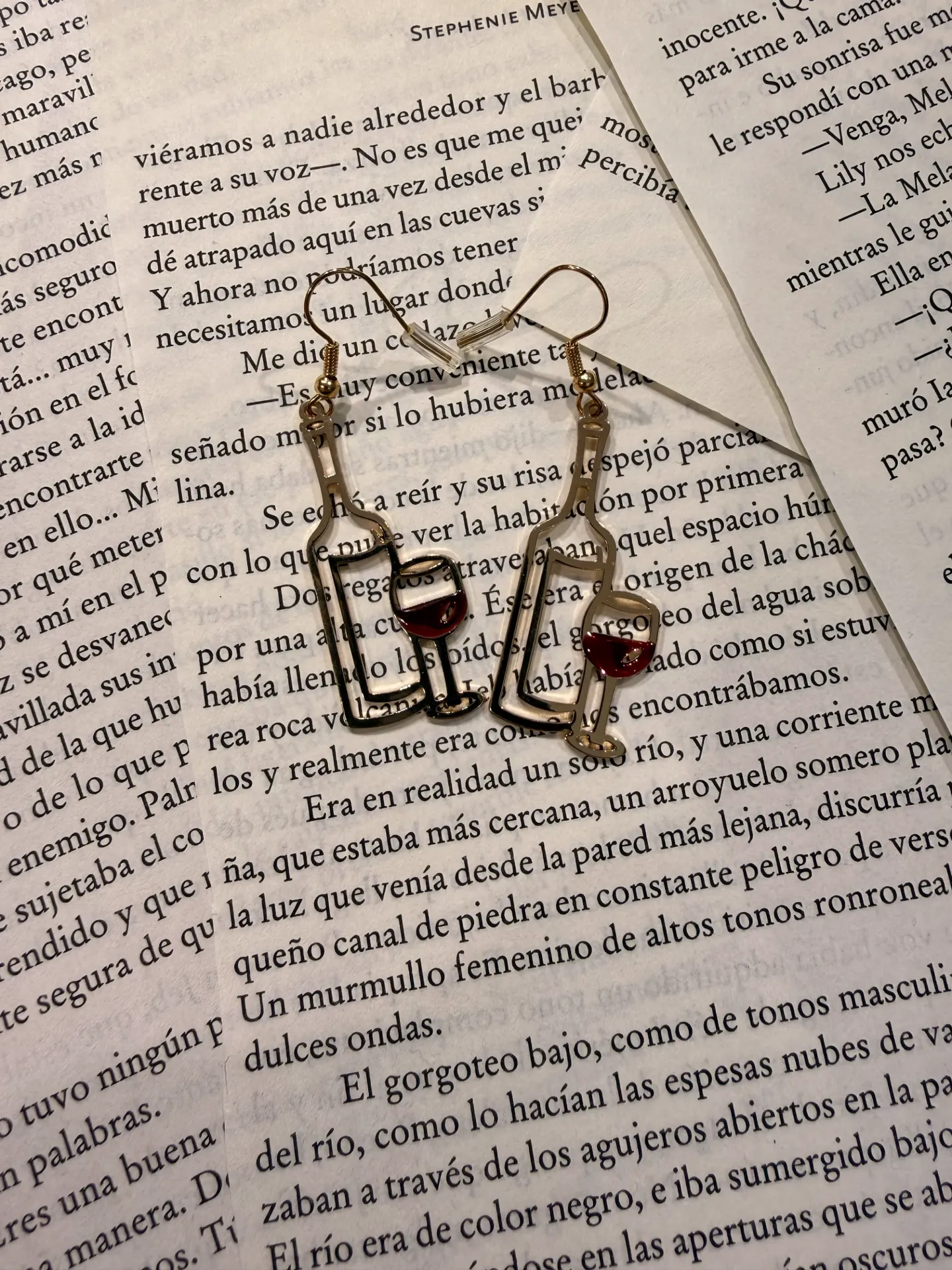 Pendientes "Brindis Dorado"