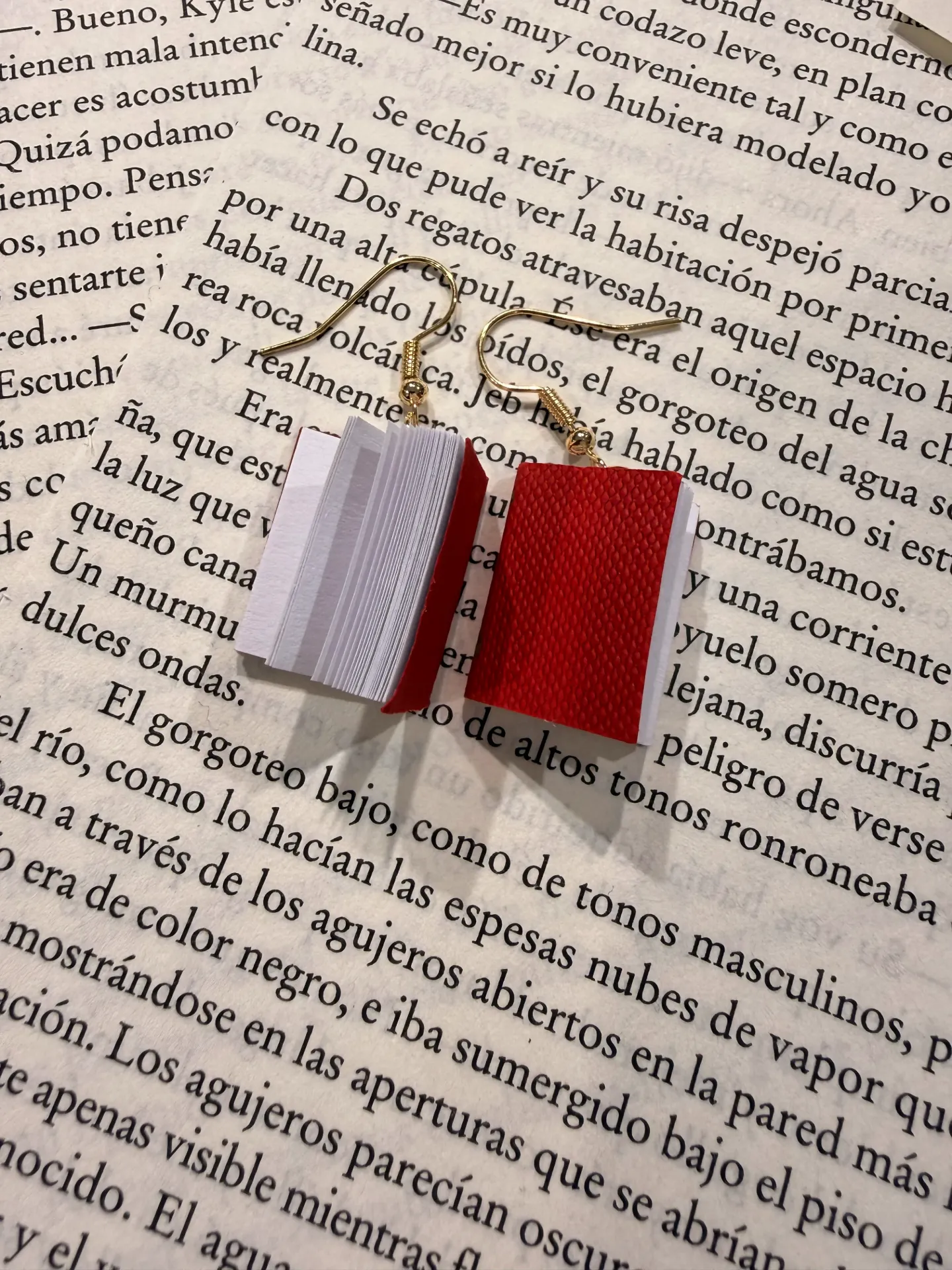 Pendientes "Historia en miniatura" (Rojo)