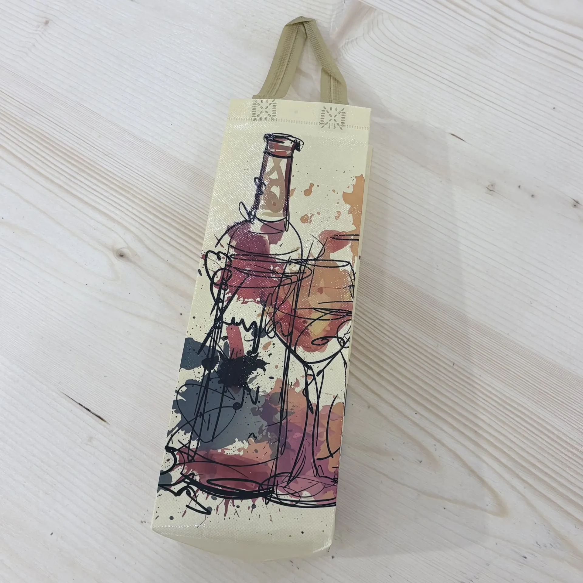 Bolsa tela wine & art